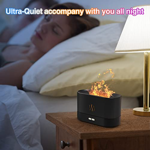 Trending Electric Plastic USB Tabletop Flame <b>Humidifier</b> Essential Oil Diffuser 7 Color Flame Effect Ultrasonic Cool <b>Mist</b> - Product Image 4
