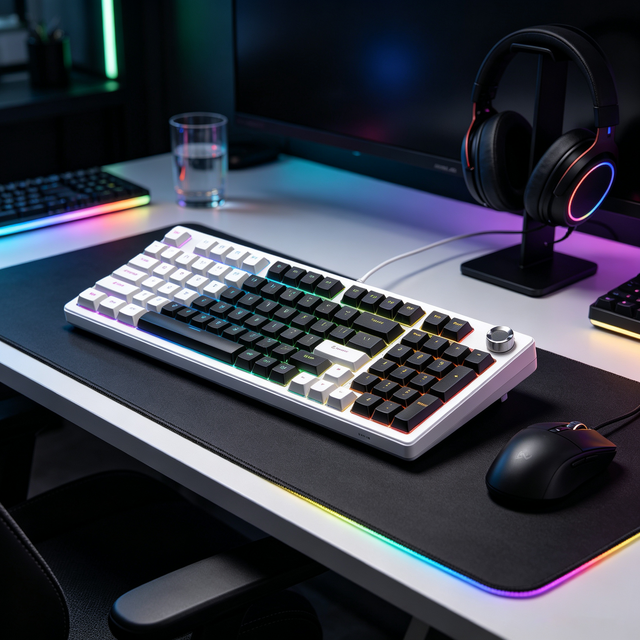 Wholesale New 97 Keys Wired Mechanical Gaming Keyboard USB LED Backlit Waterproof for Laptop/Desktop/Tablet
