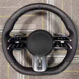 พวงมาลัยหนังคาร์บอนไฟเบอร์เมอร์เซเดส-เบนซ์ W204 W223 <span class=keywords><strong>AMG</strong></span> <span class=keywords><strong>C63</strong></span> - Product Image 3