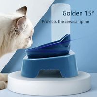 Vente en gros de distributeurs d'eau automatiques pour animaux de compagnie 2 en 1, bouteille de distribution d'eau par gravité, distributeur d'eau, bol pour nourriture, ensemble pour chiens et chats