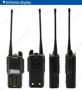 BAO FENG UV9RPLUS 2 Way Baofeng Radio Intercom Walkie Talkie High Frequency Waterproof Hand-held 8W IP67 Handheld Black Fujian