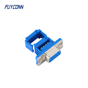 9pin Uốn Tóc bồng IDC cáp phẳng Ribbon DB 9pin Dsub kết nối, 9pin nữ Ribbon D-SUB kết nối - Product Image 1
