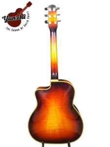 Guitares jazz en érable gitan <span class=keywords><strong>guitare</strong></span> acoustique personnalisable-instruments musicaux marron - Product Image 2