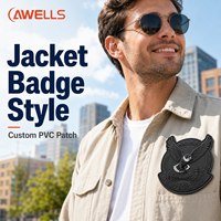 Patch en caoutchouc PVC 3D personnalisé, logo aigle aviation en relief, badge moral pour vestes, sacs à dos, chapeaux, uniformes