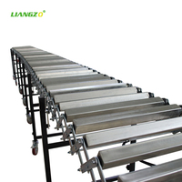 Convoyeur à rouleaux carré résistant à la chaleur LIANGZO, nouveau modèle ODM, avec moteur pour usine de fabrication et manutention de sacs de riz
