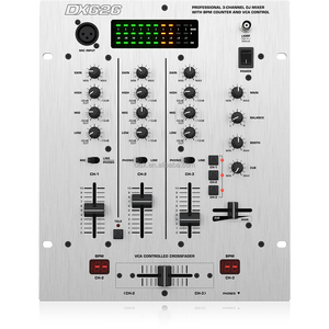 Mezclador de DJ Profesional Clavax CLMC-DX626 de 3 Canales de Audio Digital con Contador de <span class=keywords><strong>BPM</strong></span> y Control VCA, Consola de Mezcla para Fiestas y Bares - Product Image 2