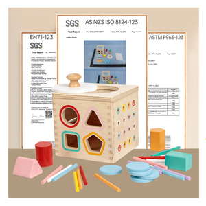 Matériaux Montessori arc-en-ciel <span class=keywords><strong>tambour</strong></span> tournant musical bébé jouets jouet éducatif bois Montessori avec cloche - Product Image 6