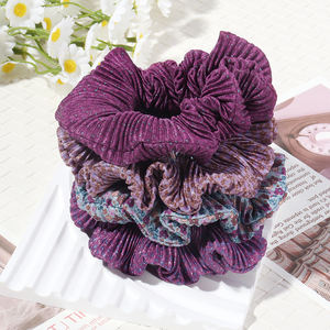 Женские эластичные мягкие резинки для волос с цветочным принтом - Product Image 3