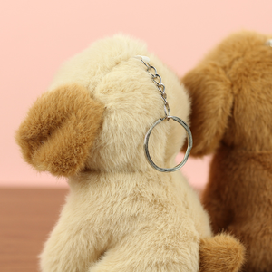 Grosir lucu liontin anak anjing mainan mewah Teddy tas boneka anjing dekorasi kustom boneka gantungan kunci boneka hewan untuk hadiah promosi - Product Image 6