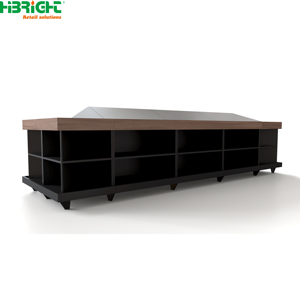 Multi-grid Wooden Edge Grocery <b>Vegetable</b> Shelf for Retail Fresh Market - Product Image 1