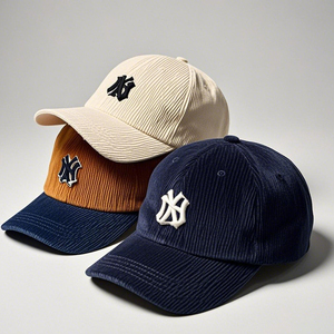 Gorra de béisbol personalizada, gorra de 5 paneles para hombres y mujeres, gorra Snapback de pana ajustable, gorra Polo para papá, gorras planas de Hip Hop - Product Image 3