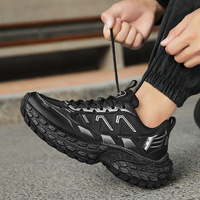 Chaussures de sport à lacets pour femmes et hommes, avec empeigne en cuir synthétique, semelle extérieure composite, absorption des chocs, blocs de couleur et talon compensé