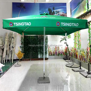 Publicité coupe-vent en aluminium de haute qualité parasol café extérieur parapluie Patio <span class=keywords><strong>restaurant</strong></span> parasol pare-soleil parapluie de jardin - Product Image 1