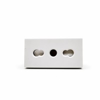 Module de prise de sol modulaire noir et blanc standard avec mise à la terre, pour bureau/table, PC + laiton, 250V 16A, pour usage commercial