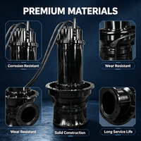 Pompe axiale submersible à économie d'énergie, multi-spécifications de puissance, pompe à hélice pour système d'irrigation et de drainage agricole