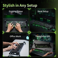 Keyboard Mekanik Gravastar K98 Pro Tri-Mode dengan Layar TFT 8K, Dual Mount, Hot Swap, RGB, Aluminium untuk Gamer PC