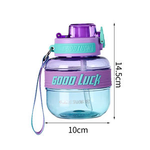 Taza de agua de plástico portátil para exteriores de dos colores, 650ml/1100ml, <span class=keywords><strong>Granada</strong></span> de celebridades de Internet y diseño de bolas para bebidas deportivas de viaje - Product Image 6