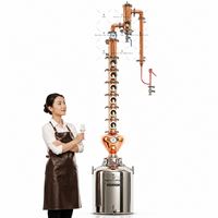 Chaudière de distillation en cuivre Ace 50L 60L 80L, équipement de distillation d'alcool miniature pour usage domestique, pièce de distillerie de whisky
