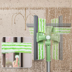 <span class=keywords><strong>Limpiacristales</strong></span> Telescópico para el Hogar con Cabezal Giratorio, Mango de Acero Inoxidable Ecológico, Limpiador de Vidrios 2 en 1, Raspador de Largo Alcance - Product Image 2