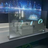 Écran tactile OLED transparent 55 pouces 2K, 10 points de contact, 43 % de transmittance, pour intérieur, compatible OEM, Android/PC, pour kiosque, centre commercial, bijouterie