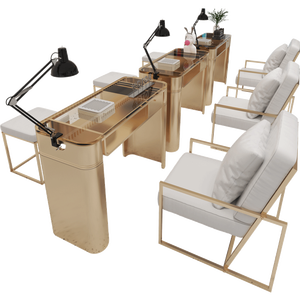 Nuevo Juego de <span class=keywords><strong>Mesa</strong></span> y Silla <span class=keywords><strong>para</strong></span> Manicura, Diseño Simple de Mármol Doble, Colores Personalizados <span class=keywords><strong>para</strong></span> Salón de <span class=keywords><strong>Uñas</strong></span> - Product Image 4