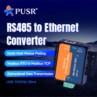 Convertidor Ethernet Serial Bidireccional USR-TCP232-304, USB RJ45, Transmisión de Datos Transparente, Puerto RS485, Telecomunicaciones