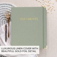 Vente en gros de papier carton lin en cuir PU tissu au cas où je mourrais planificateur en spirale de fin de vie organisateur de documents folio classeur de vie