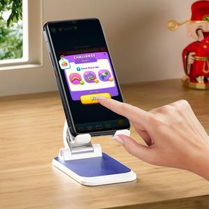 <b>Adjustable</b> Height and Multi- Angle Customized Foldable Mobile Stand Phone Holder for <b>Table</b> - Product Image 3