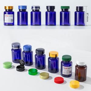 Bouteilles en plastique de sirop contre la toux de capsule de médicament de supplément de soins de santé vides en PET de différentes tailles écologiques - Product Image 5