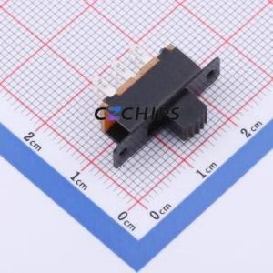 SS-22F25-G050 Slide Switch Through hole Component (THT) Switch Double Pole Double Throw Rectangle Pin Header Solder Tab 23.2mm - Product Image 1