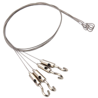 Câble métallique en acier galvanisé standard ASME/BISMA avec crochet en acier inoxydable