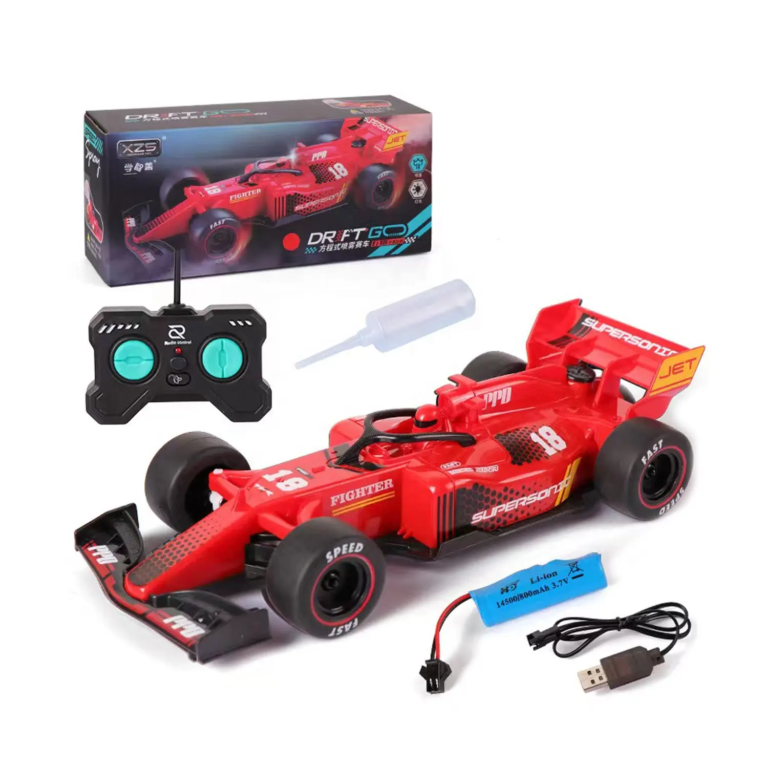 newest design 1 18 kids children rc drift vehicle toys remote control car spray 2023