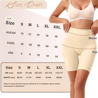 Culotte gainante boxer à double couche de compression pour le ventre, avec contrôle ferme et entrejambe antibactérien