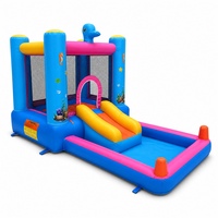 Château gonflable portable en nylon Noco sur le thème des animaux pour 3 enfants, utilisation en extérieur pour garderie