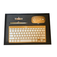 Vente en gros d'articles promotionnels de cadeau de luxe coffret cadeau d'entreprise personnalisé pour bureau d'affaires avec clé USB clavier souris