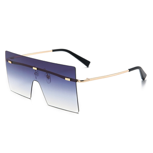New Trend square Women Shades Ladies Custom logo <strong>Gradient</strong> Lens Frameless <strong>Sunglasses</strong> - Product Image 6