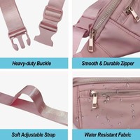 Sac banane unisexe étanche pour voyage, marche, course, randonnée, cyclisme – Sac de ceinture ou sac bandoulière