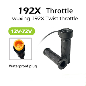<span class=keywords><strong>WUXING</strong></span> 192X 3 broches 12V-72V poignée droite étanche SM connecteur pleine torsion E-Bike accélérateur pour scooter électrique et vélo - Product Image 3