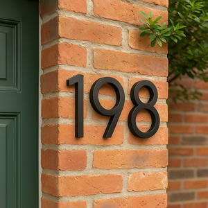 Tùy Chỉnh Nhà Thép Số Tấm Địa Chỉ Số Cho Nhà Cửa Dấu Hiệu Cửa Tấm Địa Chỉ Nhà Số - Product Image 1