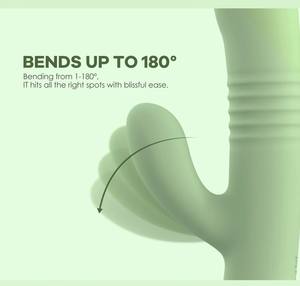 Vibrateur Dildo Lapin pour Femme, Rechargeable USB, Étanche IPX6, à Poussée Rapide, pour Point G et Vagin, Jouet Sexuel Féminin de Massage - Product Image 4