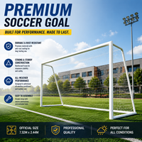 Portería de Fútbol de Aluminio para Entrenamiento, Escuela, Deportes, Práctica al Aire Libre