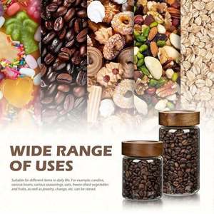 Tarros de Vidrio para Almacenamiento con Tapas Herméticas, Contenedores Ecológicos Vintage para Café, Alimentos, Frijoles, Arroz, Azúcar y Condimentos, con Cuchara - Product Image 5