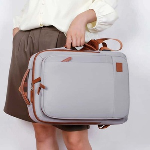 Nylon Casual Minimalist Backpack 20-37L Unisex Waterproof Zipper Closure Soft Handle Arcuate Shoulder Strap - Product Image 5