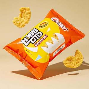 Custom <b>Printed</b> Vibrant Geometric <b>Design</b> Anti-Crush Inflated Chips <b>Packaging</b> Potato Chips Pouch Bulk Party Pet Food Chewing Sushi - Product Image 1