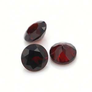 Prix de gros Grenat rond Natrual Zambie Grenat rouge perles - Product Image 4