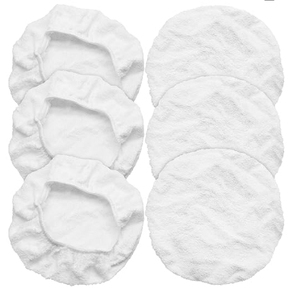 Funda de microfibra blanca reutilizable de 5-10 pulgadas para pulido de ruedas de coche, herramientas de cuidado automotriz - Product Image 2