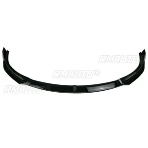 For Tesla Model S 2021-2023 Car Front Bumper Lip MP Style Spoiler Splitter Trim Accessories Carbon Fiber Style Glossy Black 3PCS - Product Image 6