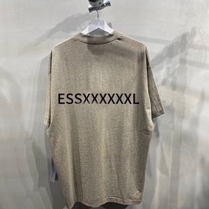 Camiseta Holgada de Manga Corta Essentials <span class=keywords><strong>Fear</strong></span> of God Otoño 24 con Letras sobre Doble Línea, Moda para Parejas, Hombres y Mujeres - Product Image 1