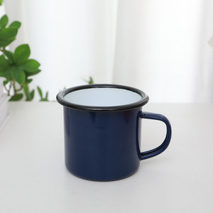 Vente en gros de tasses de voyage en céramique 12oz <span class=keywords><strong>500ml</strong></span> personnalisées tasses en émail de lait thé par sublimation tasse à café personnalisée couvercle à poignée - Product Image 3