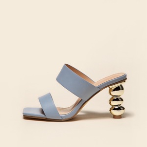2024 nuevo verano OL Oficina punta abierta tacones altos diseñador calidad señoras tacones de forma especial con plantilla de PU <span class=keywords><strong>plataforma</strong></span> moda - Product Image 1